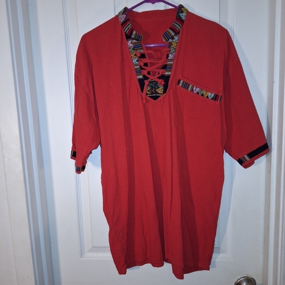 Mens Red Guatemala T Shirt
